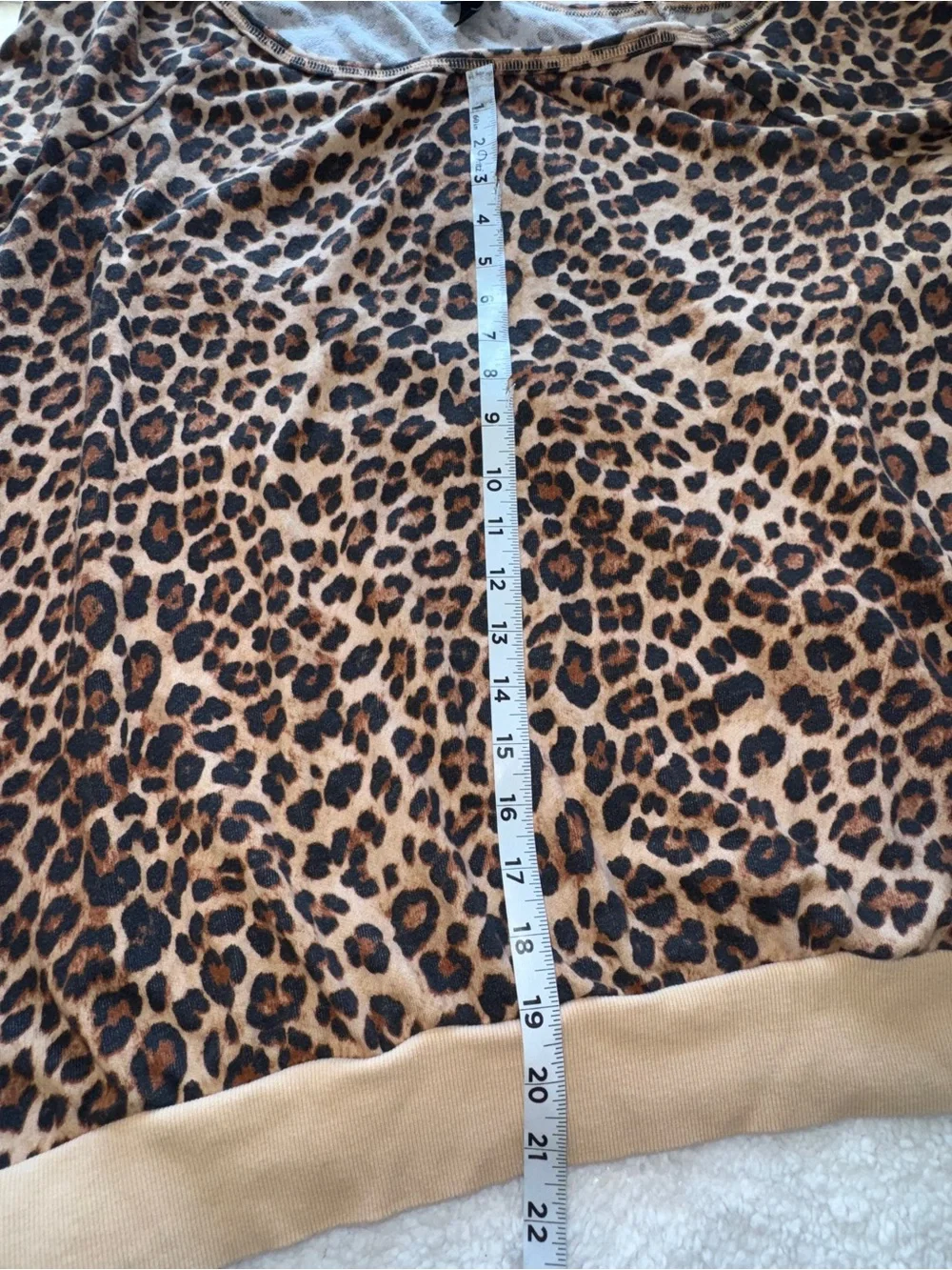 Torrid Off-Shoulder Light Weight French Terry Sweatshirt, leopard print sz 2 2X - Picture 12 of 12
